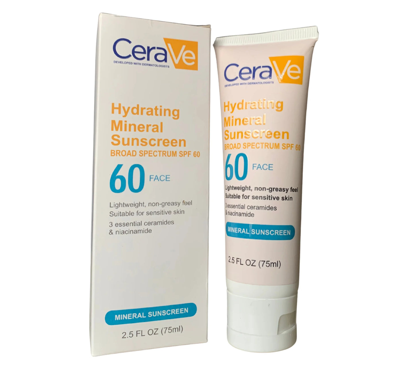 Hydrating Mineral Sunscreen SPF 60 Face Lotion - The Aesthetic Studio